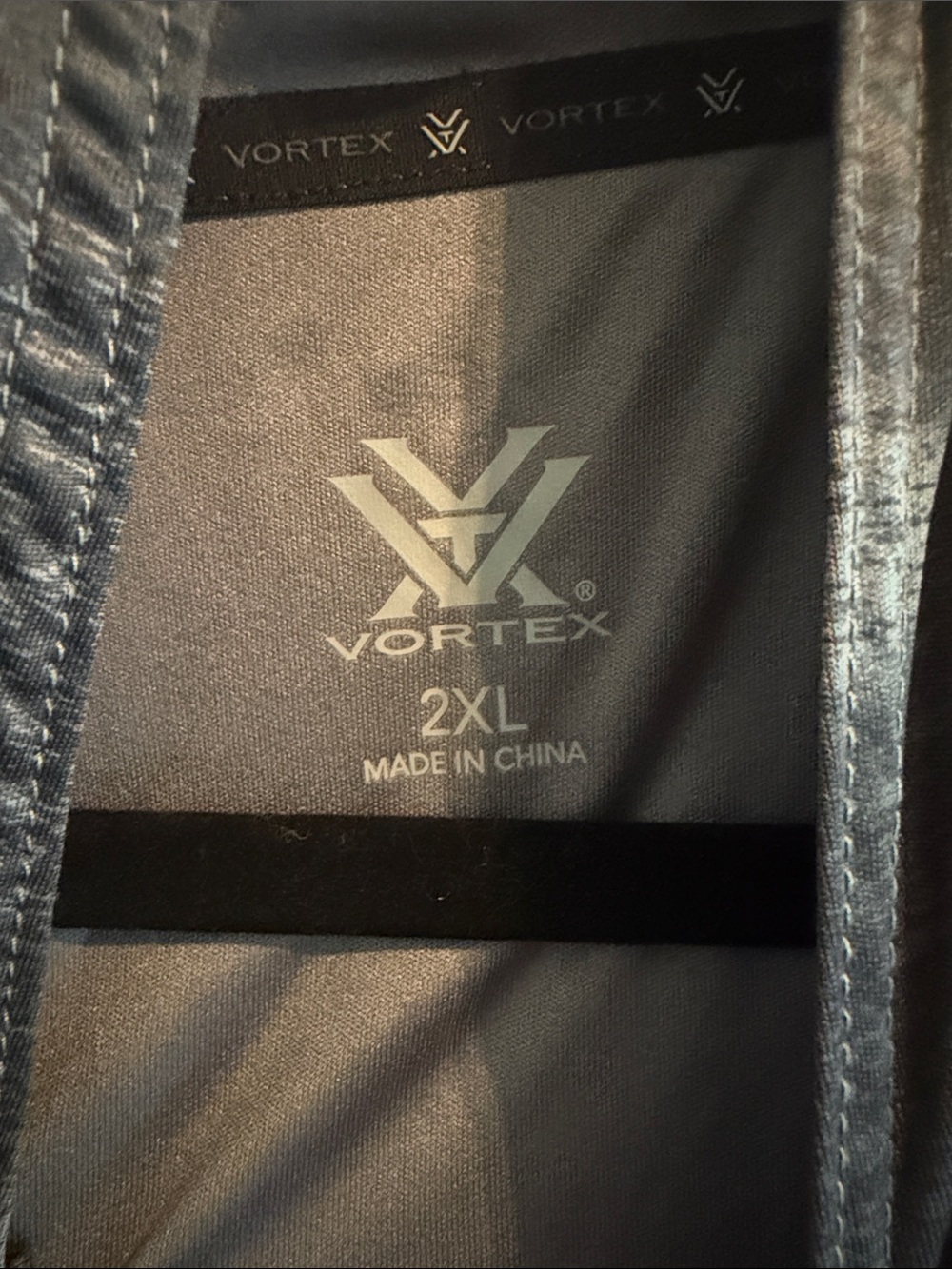 Men's Vortex  sun slayer Hooded Performance Shirt - Gray Camo - Picture 2 of 3